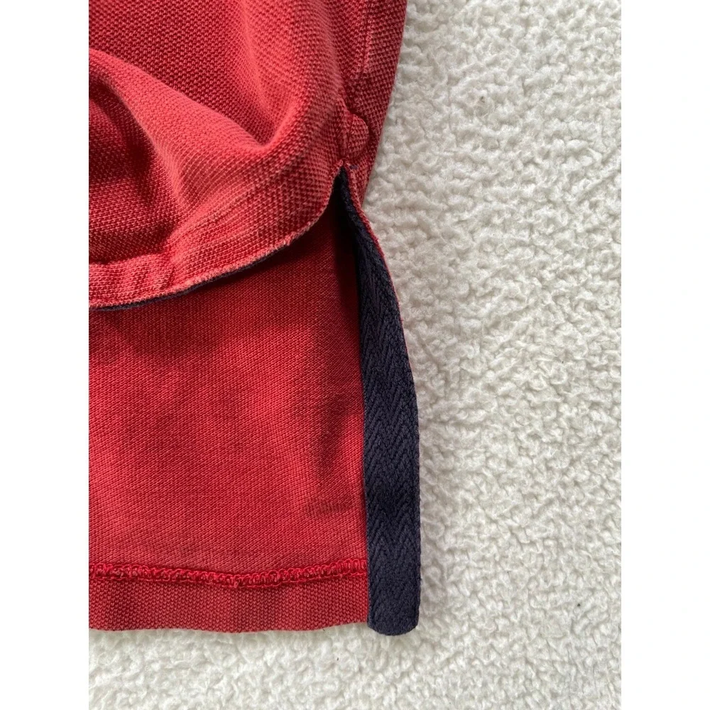Polo Ralph Lauren Men Extra Large Polo Shirt Red Big Pony USA Flag Patch‎